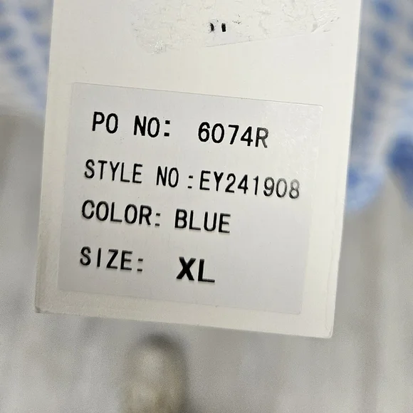 GRAND & GREENE Checkered Floral Embroidered Top NWT - Picture 7 of 8